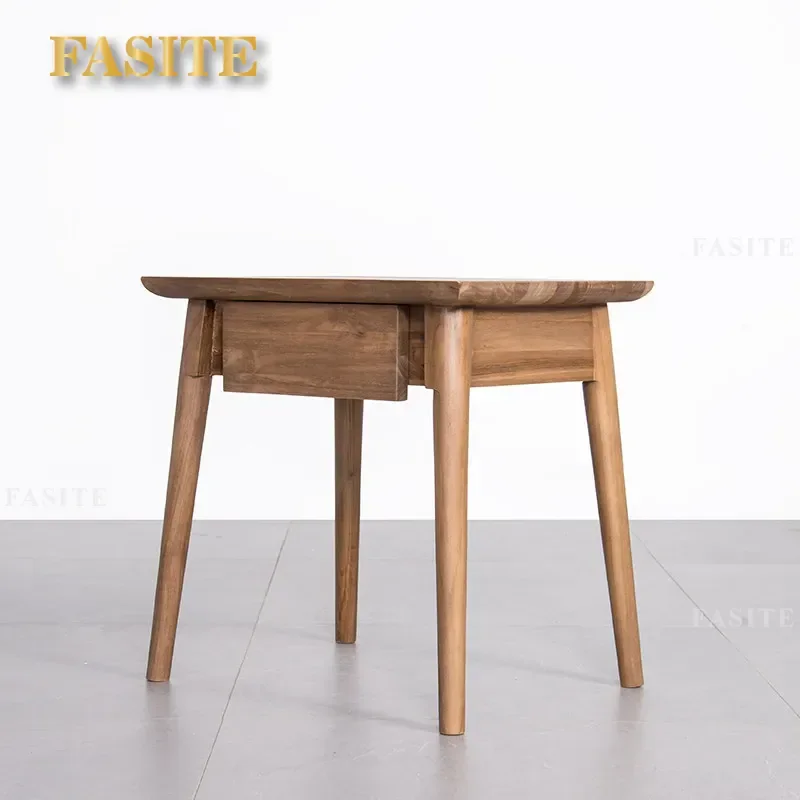 For Imported Teak Furniture Pure Solid Wood Bedside Table Household Bedroom Small Exquisite Medieval Style