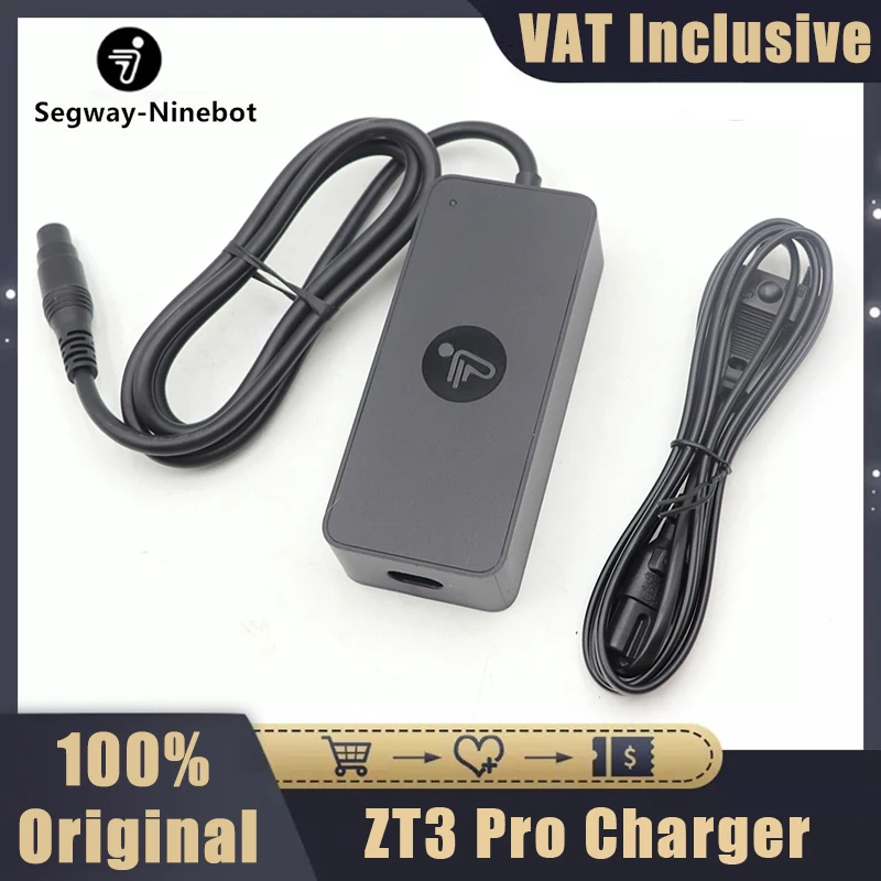 Caricabatterie originale per scooter elettrico Ninebot ZT3 Pro 210W 53.6V 3.9A Alimentazione batteria agli ioni di litio GT3/F3/F3 Pro/G3 Alimentazione caricabatterie