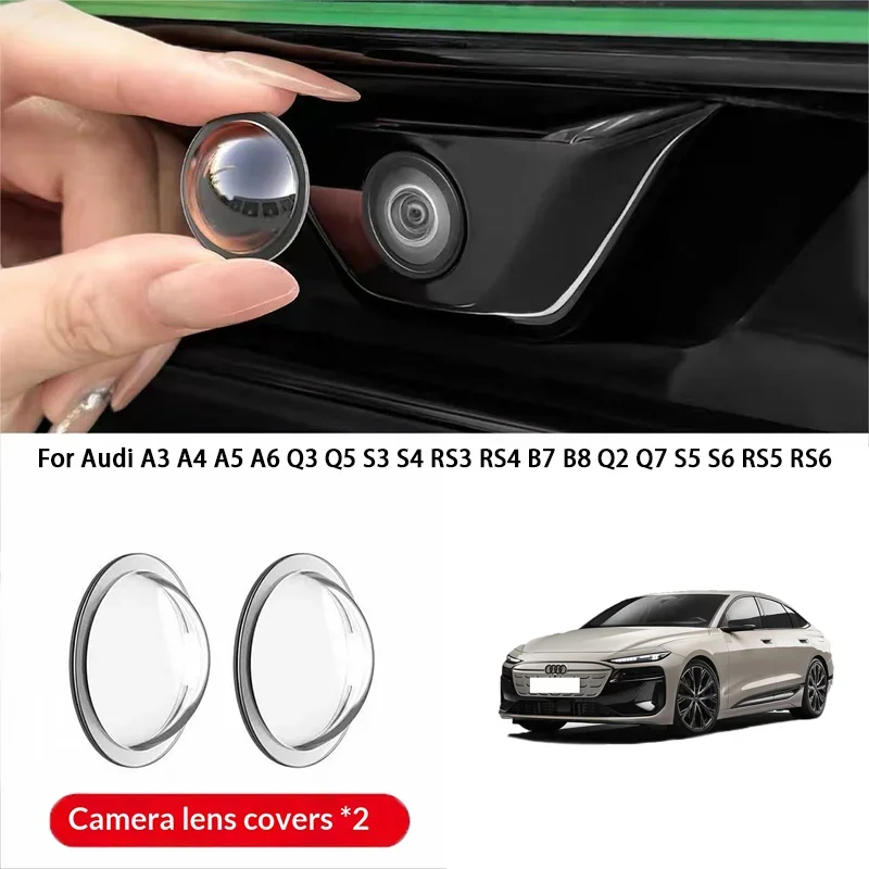 Car camera protective cover lens cover For Audi A3 A4 A5 A6 Q3 Q5 S3 S4 RS3 RS4 B7 B8 Q2 Q7 S5 S6 RS5 RS6