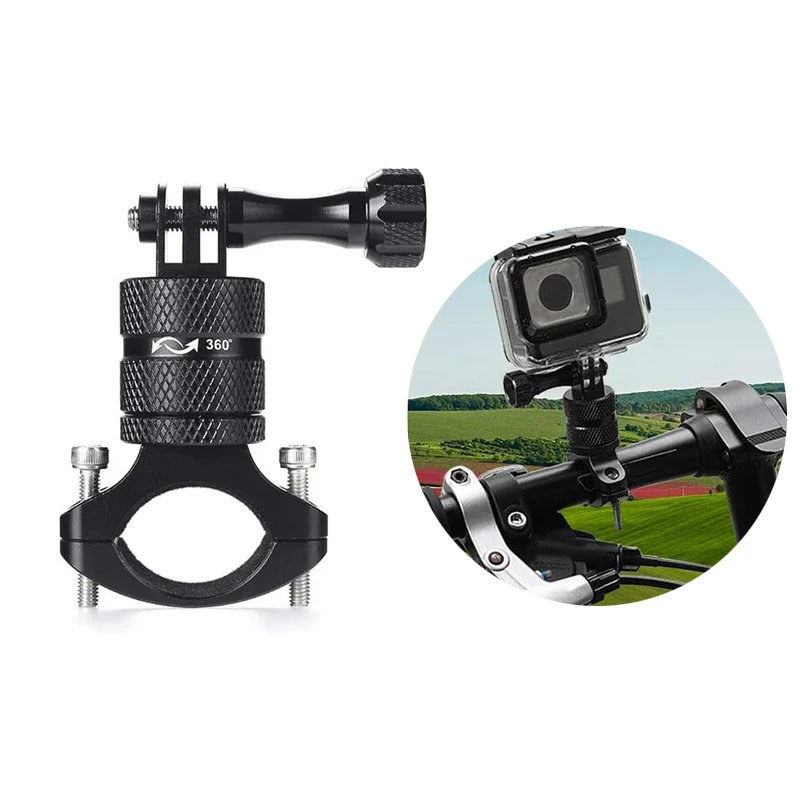 AliExpress DIXSG 360° Rotary Aluminum Bike Bicycle Handlebar Mount for Gopro Hero 13 12 11 10 Insta360 X5 GO Ultra DJI Osmo Nano Action 6 Camera