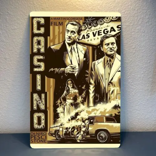 Casino Robert Deniro Movie Metal Poster Tin Sign - 20x30cm Plate