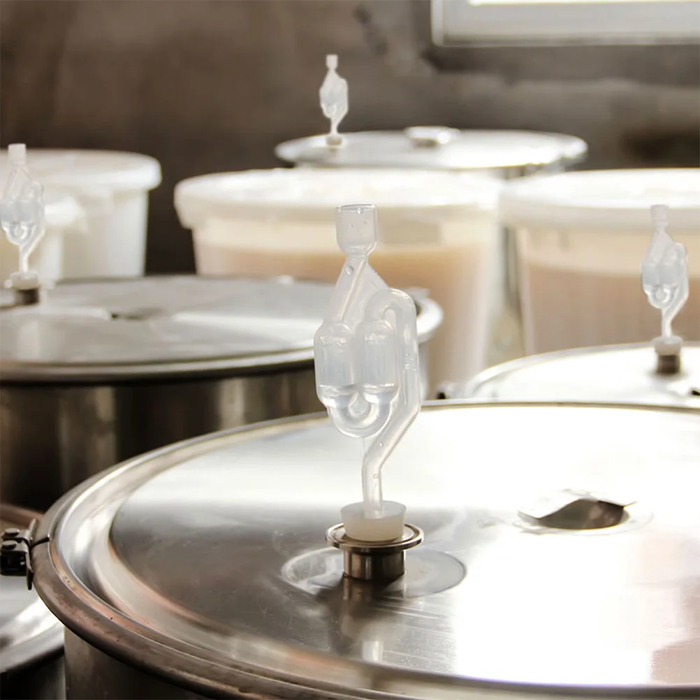 

2pcs One Way Valve Fermentation Water Seal Stopper For Wine Beer Brewing Bottle Sealer Home Brew Accessory Stoppers For