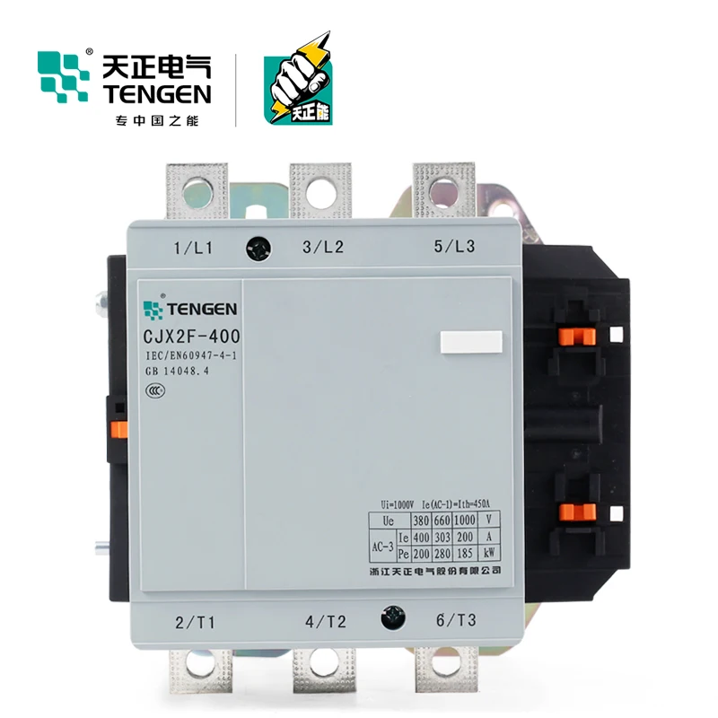 TENGEN Tianzheng CJX2F-400A AC Contactor CDC6-400A NC2-400A 220V 380V