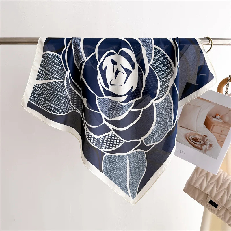 

Роскошные квадратные шарфы с принтом, женский шелковый шарф, весенне-летняя бандана с цветочным принтом, маленькие галстуки, ленты для волос, сумки, платок, шаль