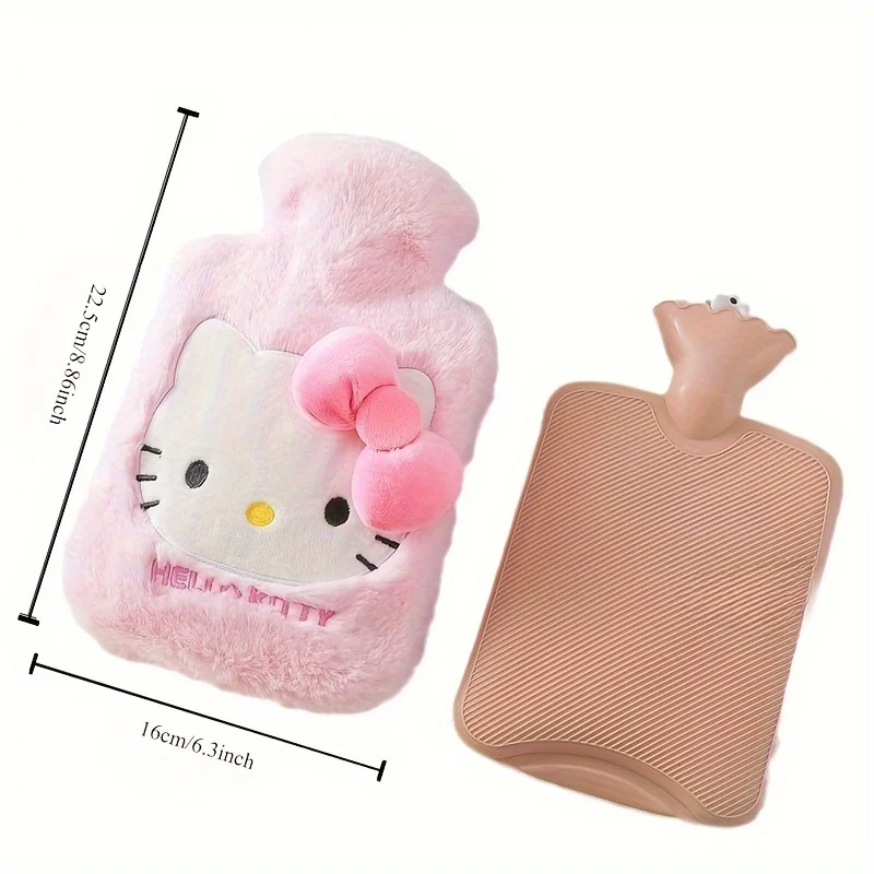 Sanrio Hello Kitty plush hot water bag filled with cute KT cat thick explosion-proof hot water bag large hand warmer