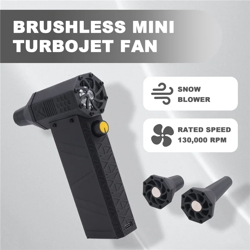 

AA19 JC29-2 Jetfan Violent Fan Turbine Handheld 130,000 Rpm High-Speed Car Washing Snow Blowing Dust Remover