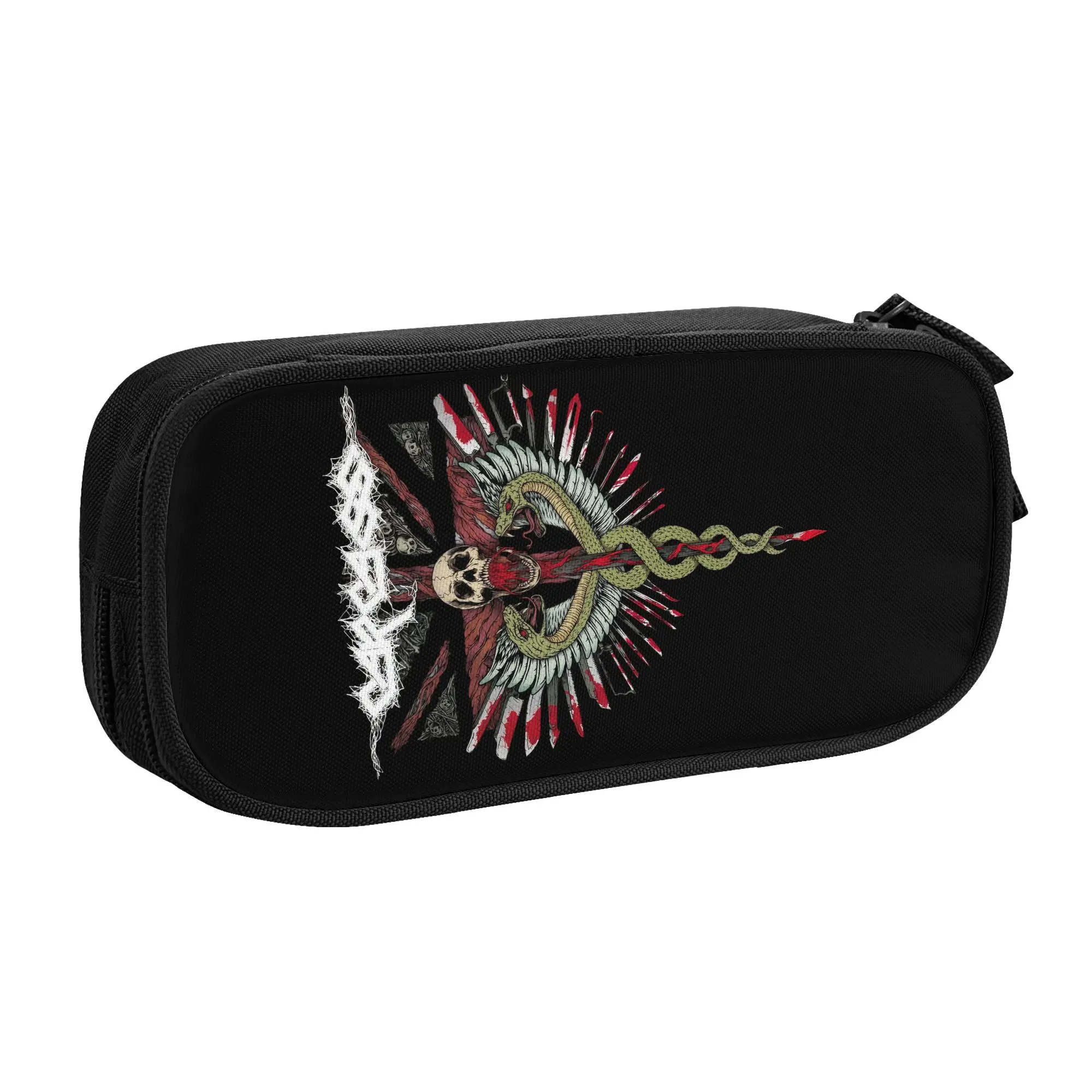 English Metal Band Carcass Kawaii Pencil Cases Boys Girls Large Capacity  Pencil Pouch Students Stationery