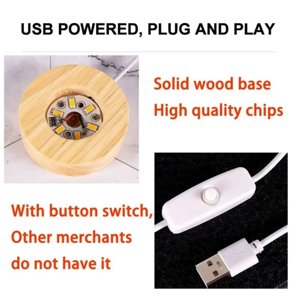 【할인 보조금 브랜드 세일】야간 조명 책 생일 LED 야간 조명 3D 크리스탈 볼 태양광 산타클로스 어린이 크리스마스 선물