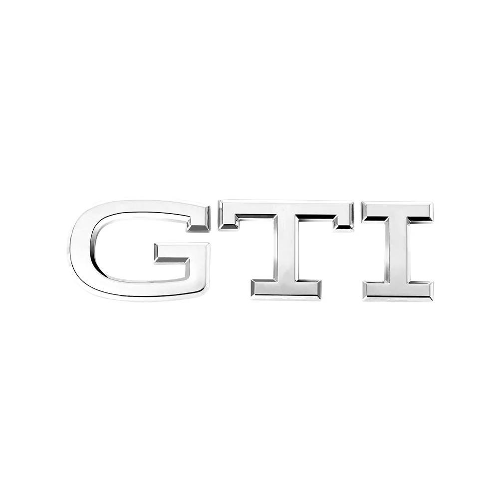 3D ABS GTI Buchstaben-Emblem Aufkleber Auto-Styling Karosserie Kofferraum Abzeichen Aufkleber Dekoration Auto-Modifikation Zubehör für Volkswagen VW