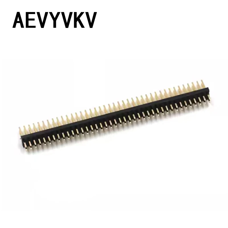 5pcs Pitch 1.27MM Pin Header Female Single and Double Row 1*40P 50P 2*40P 50P Straight/Curved Pin Gold Plated