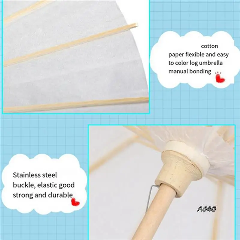

40PCS Paper Parasol Wedding Umbrella Party Favor 60Cm Bamboo Umbrellas For Bridal Shower Centerpieces Photo Props