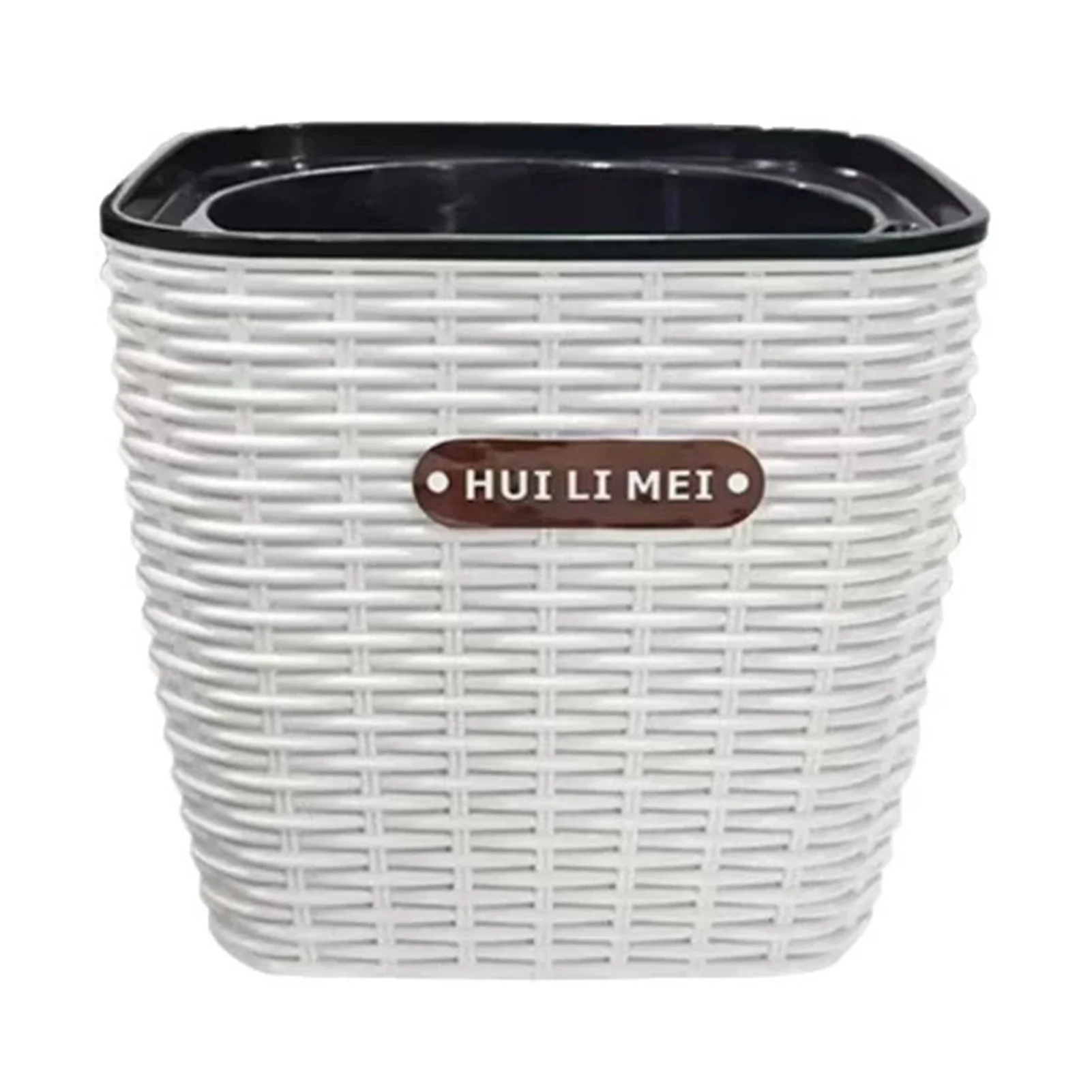 Self Watering Planter Pot Automatic Irrigation Flowerpot for Indoor Plants Balcony Herbs HDPE Rattan Texture Durable Pot