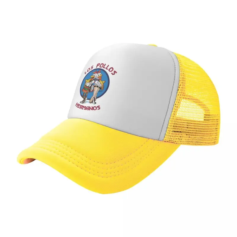 ตลก Los Pollos Hermanos Trucker หมวกกีฬาผู้ชายผู้หญิงปรับ Breaking Bad Chicken Brothers เบสบอลหมวก Snapback หมวก