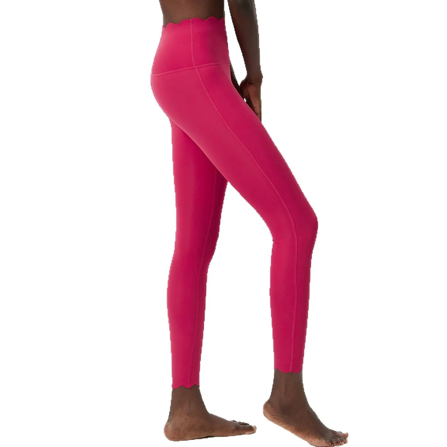 

Maxdutti Small Wave Yoga Pants For Women, Large Size, Milk Leather Feel, High Waist Fitness Pants, Quick Drying Tight Pants