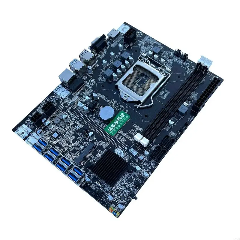 LX0B BTC Motherboard B75 BTC CPU Miner Motherboard DDR3 8 PCI-E CARD SUBER