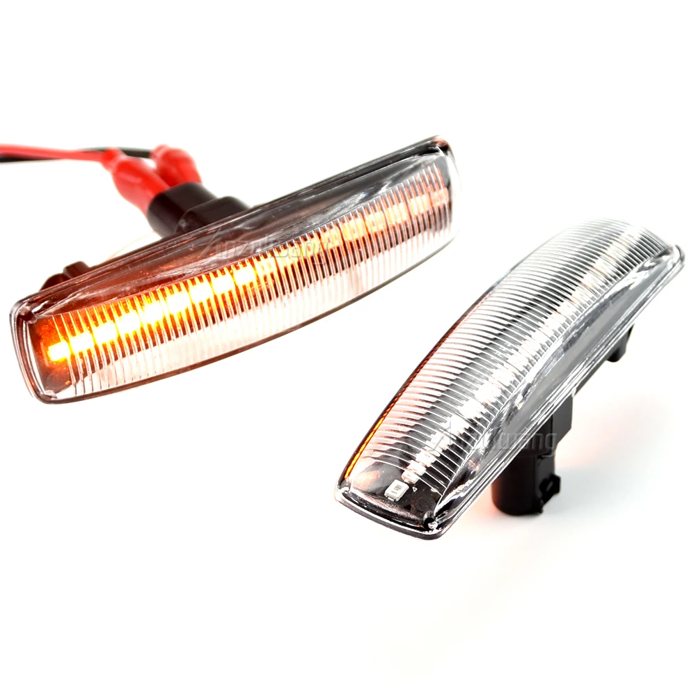 

2x LED Side Marker Lamp Turn Signal Dynamic Lights For Land Rover Discovery 3 2005-2008 Land Rover Freeland 2 OEM# XGB000073