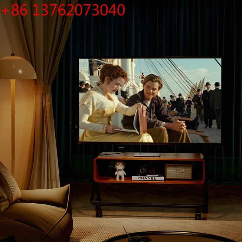 

Design Adjustable Modern TV 85 Inch Holder Storage Wheels Living Room TV Stand Nordic Designer Fernsehen Tisch Furniture
