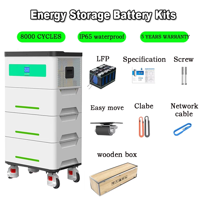 Solar Panels With Battery and Inverter 48V 200ah BMS Solar Lithium Battery 5kWh 10kWh 15kWh Home Energy Storage Battery
