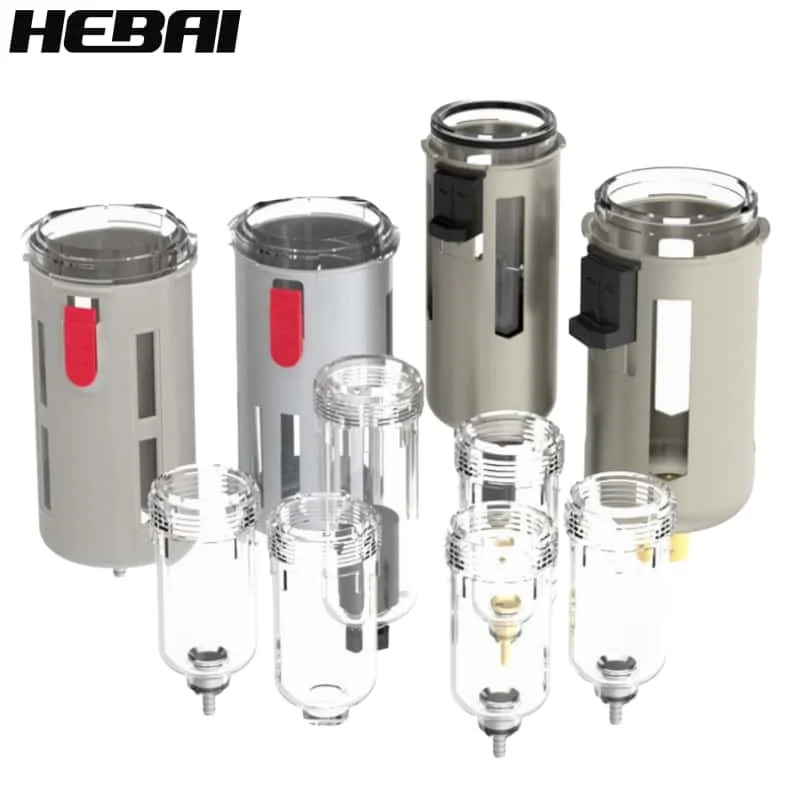 HEBAI Pneumatic Air Filter Duplex/Triplex Oil Mist AF/AW/AFR/GF Water Cup GL/BL/AL Kit