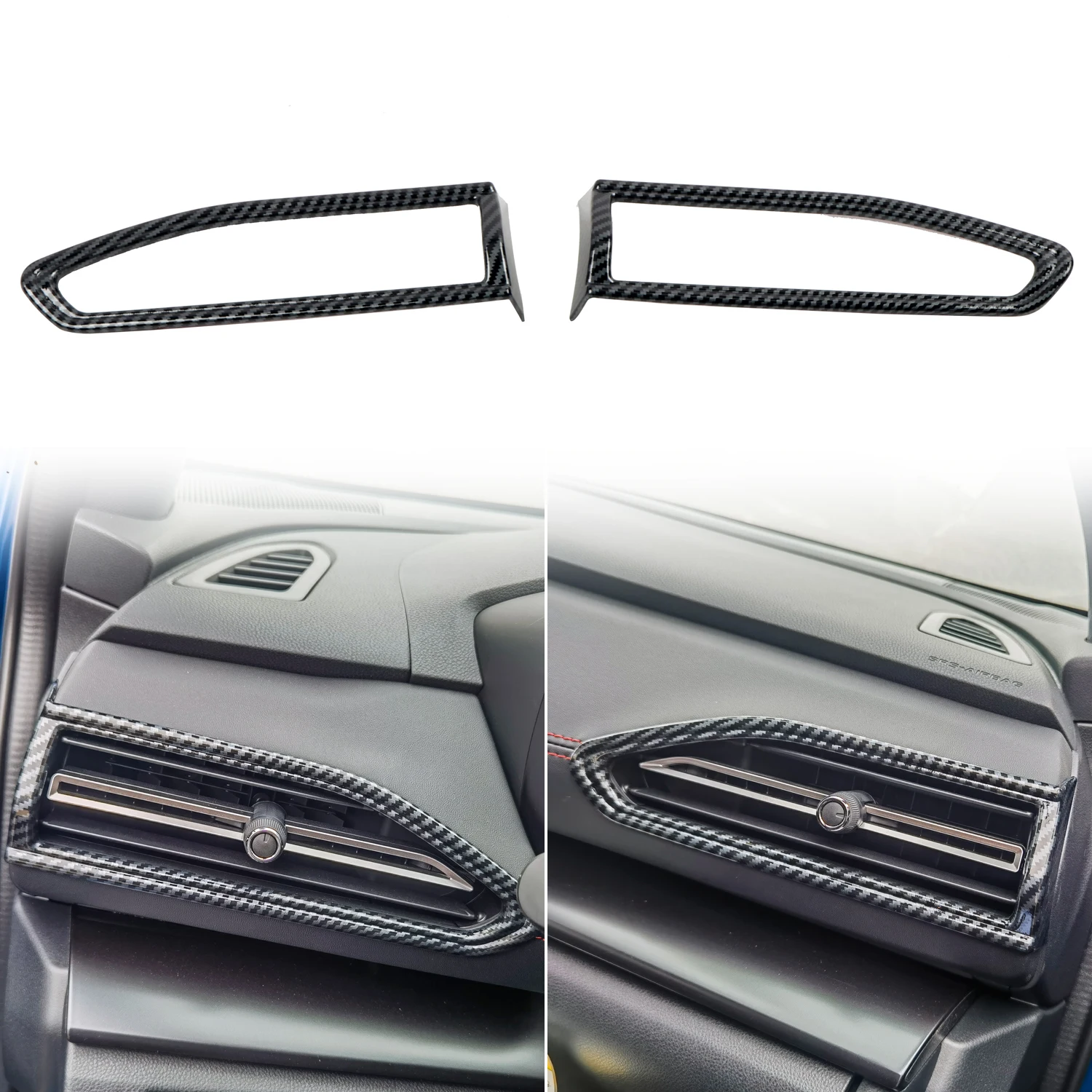 Fit For Subaru WRX/ WRX STi 2022 2023 Car Accessories ABS Plastic Left&Right AC Vent Outlet Cover Trim 2pcs LHD! RHD!