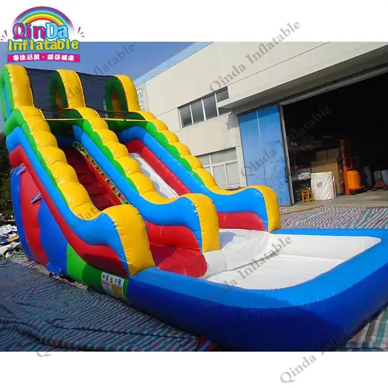 8*3.5*4 Meters Giant Inflatable Water Pool Slide,Inflatable Blow Up Slide With Air Blower