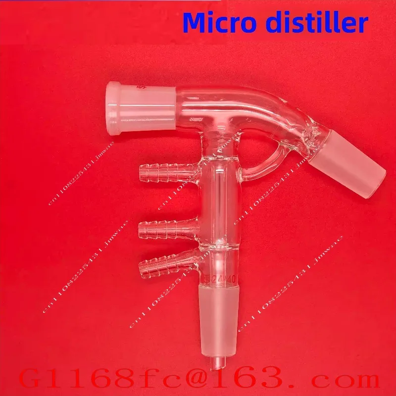 Grinding Mouth Distillation Connecting Tube, Distillation Head, Vertical Piercing Distillation Equipment 24/40 19/26 24/29