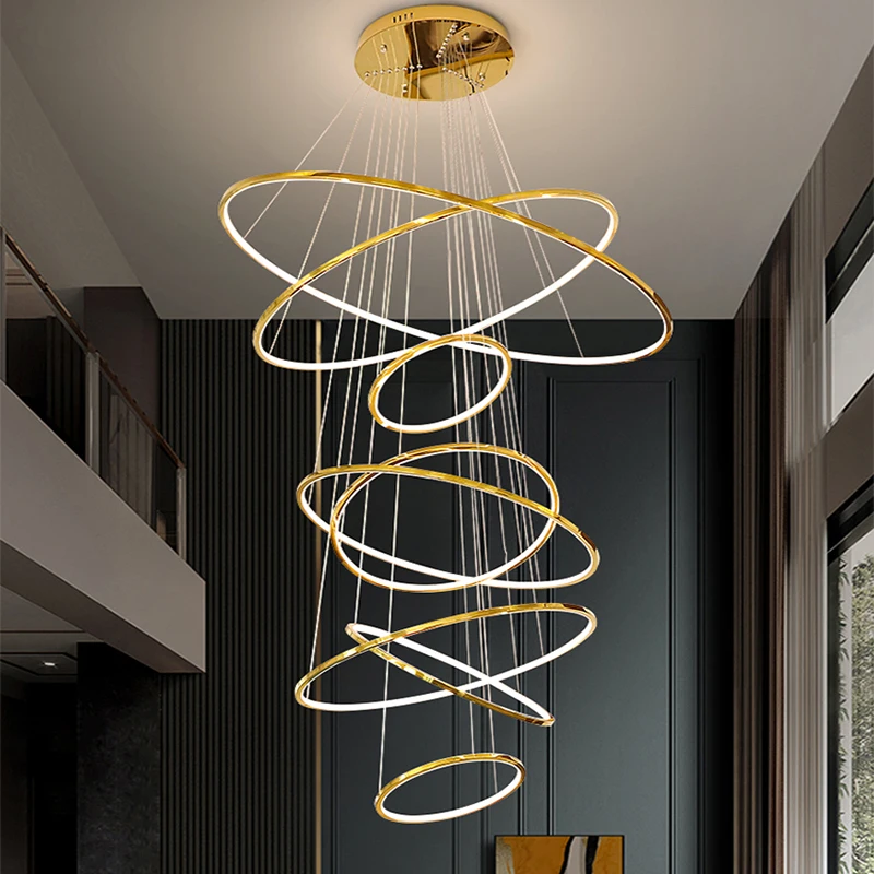 Imagem -04 - Nordic Pendant Lights For Home Decoration Stair Chandelier Sala de Estar Quarto e Sala de Jantar Iluminação Interna