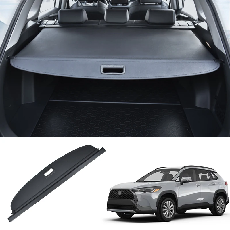 For Toyota Corolla Cross XG10 2021 2022 2023  Black Rear Cargo Cover Privacy Trunk Screen Security Shield Shade