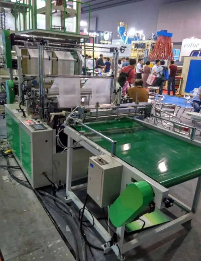 Automatic Double-layer,Four-line, Bottom Sealing Bag-making Machine PP Bag Making Machine