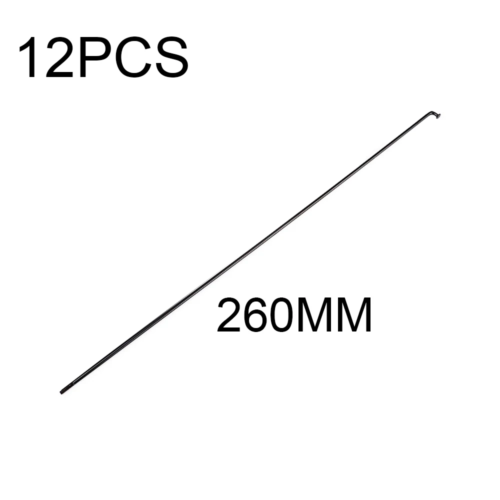 

Стальные спицы для велосипедных колес, 12 шт., 14G, с ниппелями и защитой, различные размеры для различных рам