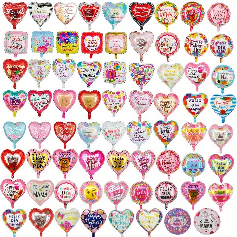 

5pcs Happy Mother's Day Foil Balloons Love You Mom Balloons for Mother's Day Mom Birthday Party Decorations