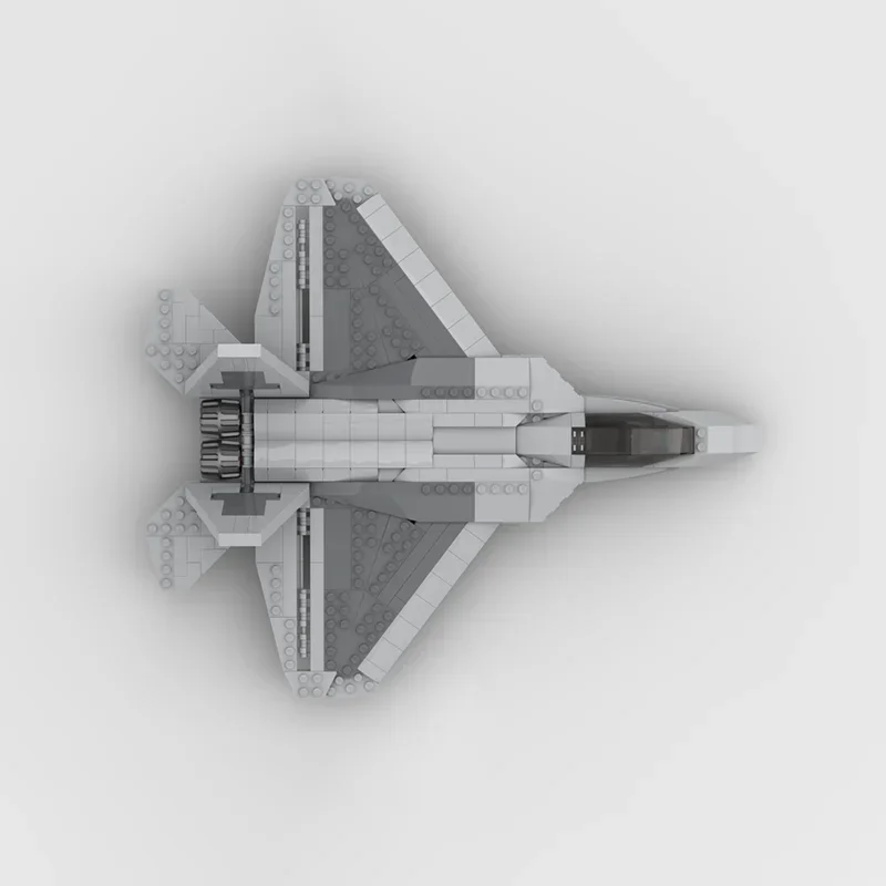 Moc بنة الأمريكية الشبح طائرة مقاتلة F-22 رابتور التكنولوجيا وحدات الطوب نموذج هدايا عيد الميلاد لعبة لتقوم بها بنفسك مجموعات الجمعية #4