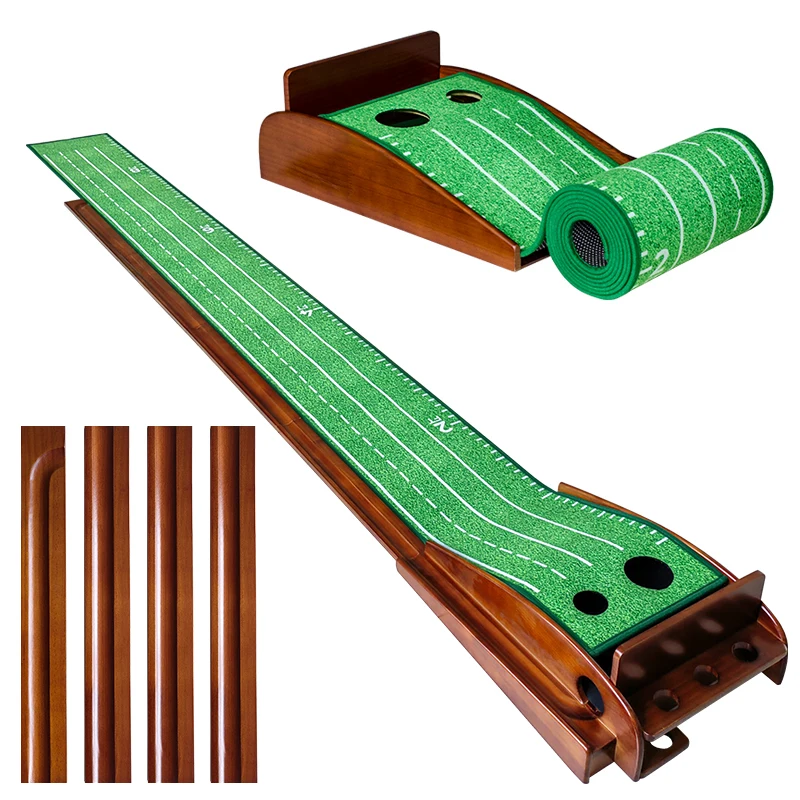 

Indoor Golf Putt Matt, Home and Office Bring-back Ball Golf Putt Mats, Smooth Velvet Golf Swing Mats
