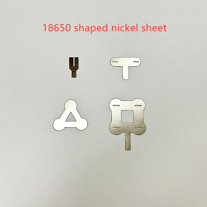 50PCS SPCC Nickel Strip Fixed Shape Nickel Plate 18650 Battery Connection Plate