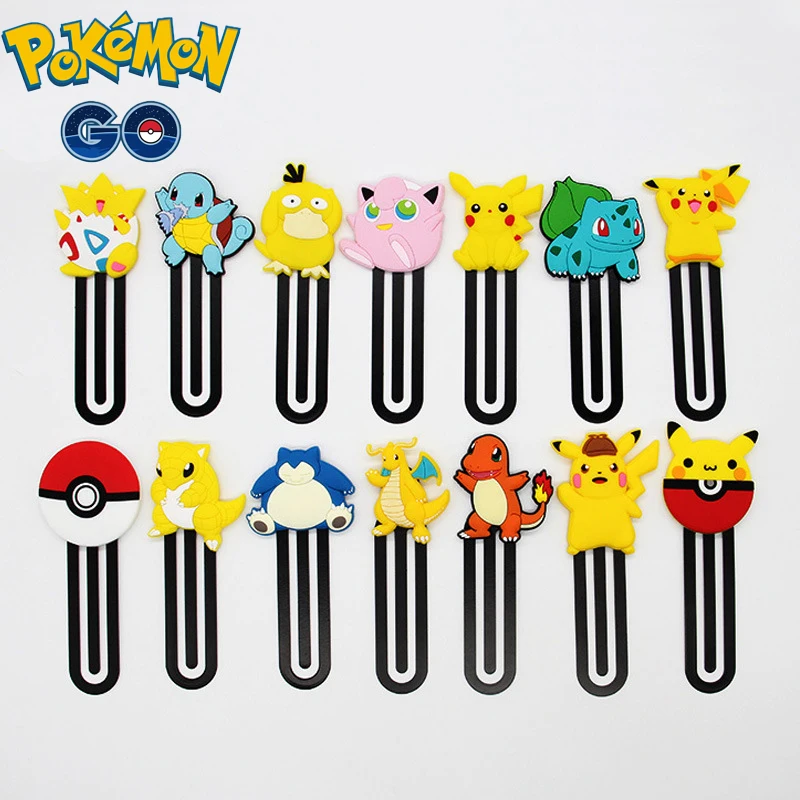 Anime Pokemon Bookmark Kawaii Pikachu Bookmark Cartoon Creative Pages Books Readers Girl School Supplies Stationery Edition Gift