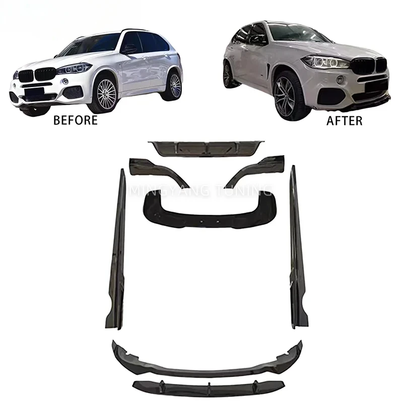 

PP Plastic M-tech Upgr Kit MT Accessories Car Parts F15 X5 Bodykit Front Lip Rear Lip for X5 F15 Body Kit 20