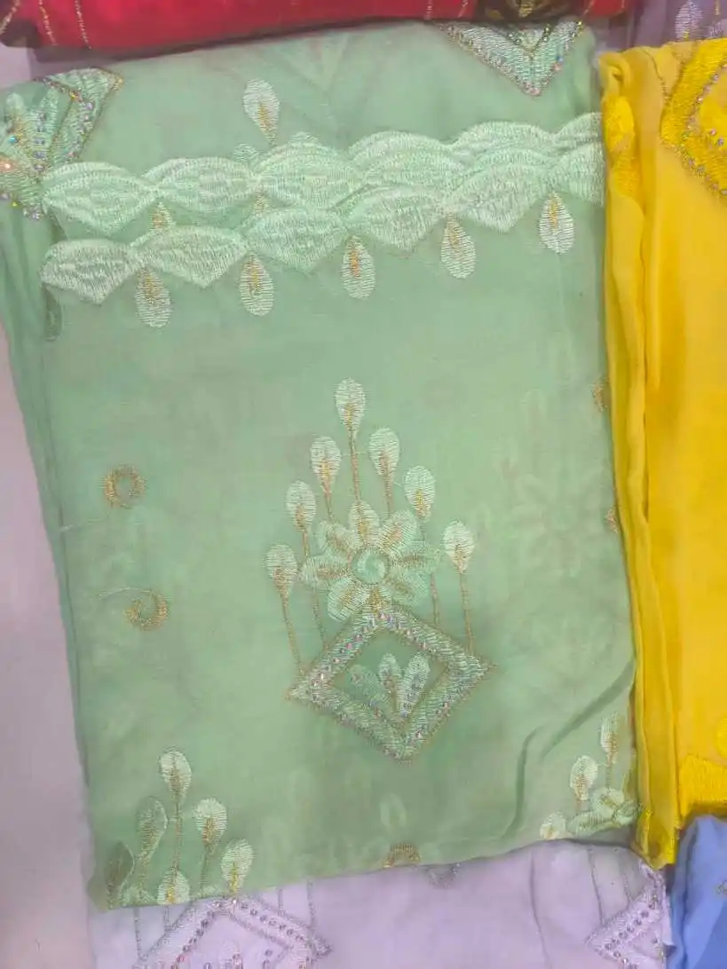 

High Quality Dubai African Muslim Shawl Wrap Cording Embroidery 100% Cotton Big Scarf for Women Hot Sales