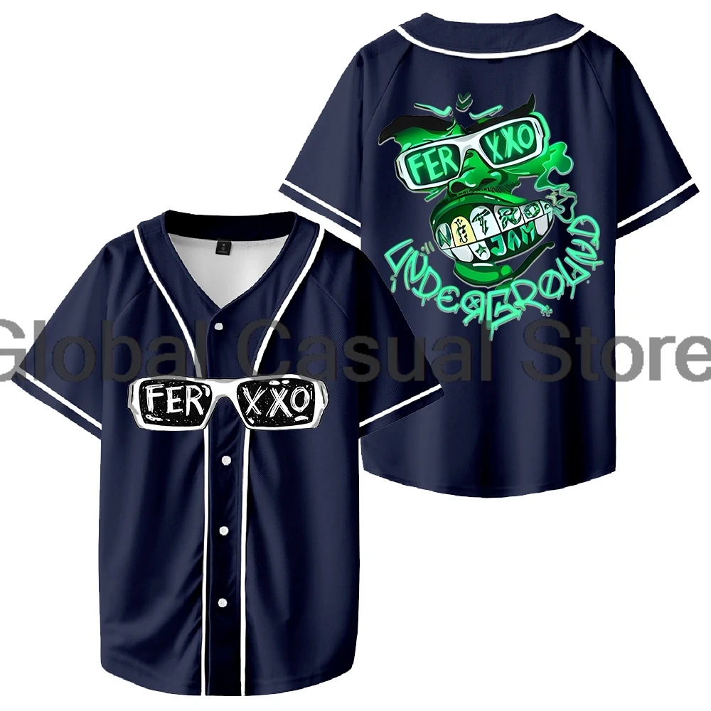 Feid Ferxxo Nitro Jam Underground Merch Jersey Baseball Jacket Shirts Short Sleeve Tee Women Men Streetwear Tops image 3