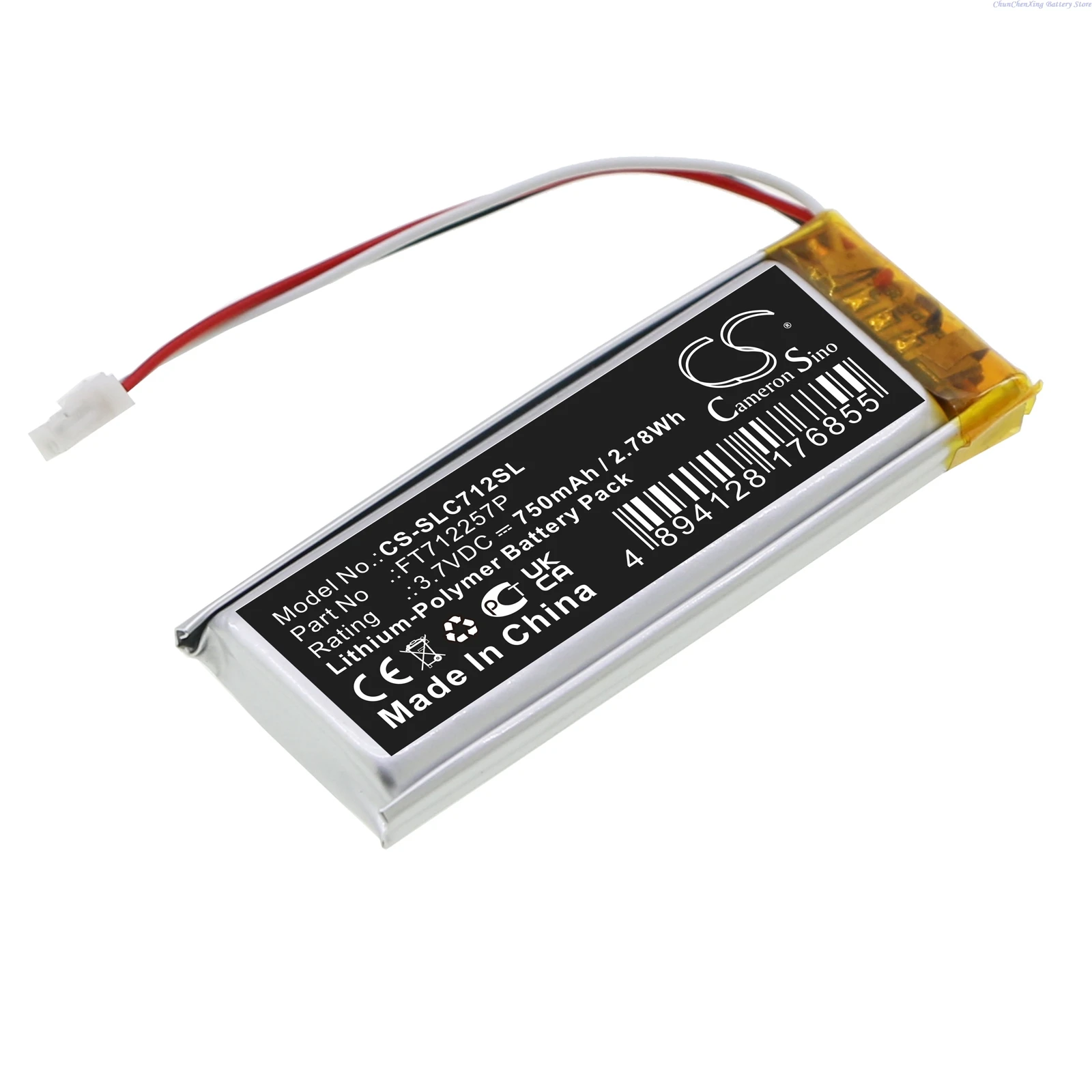 Cameron Sino 3.7V 750mAh CS-SLC712SL Game Console Battery FT712257P for SteelSeries Nimbus Controller, Stratus Duo, Nimbus+