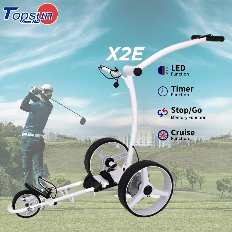 2023 New product custom logo battery X2E electric golf cart scooter trolley