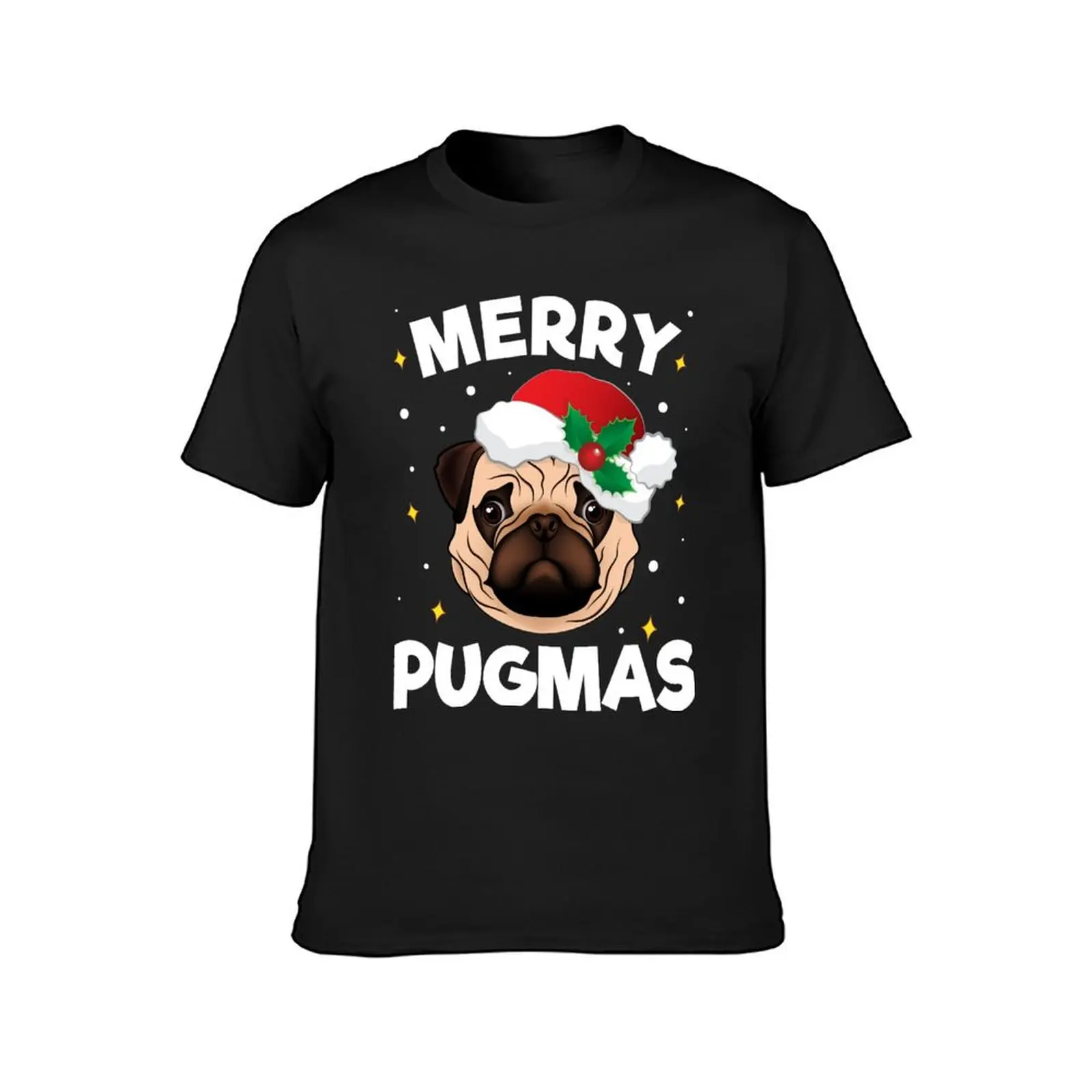 Christmas Pug Santa Gift for Pug Lover Merry Pugmas Xmas T-Shirt blanks quick drying oversized t shirt men