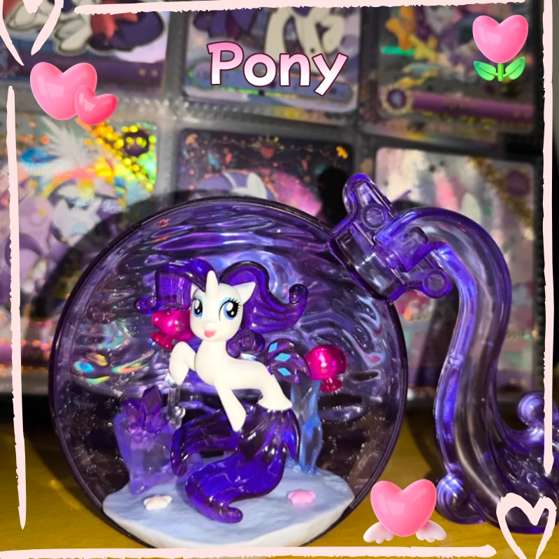 

My Little Pony Ocean Magic Bottle Series Trendy Blind Box Toys Twilight Sparkle Rainbow Dash Applejack Collect Ornaments Gifts