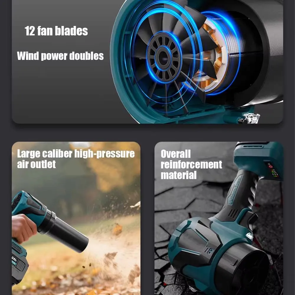 마키타 18V 배터리 브러시리스 3단계 무선 송풍기 진공 청소기 에어 더스터 2in1 핸드헬드 바닥 카펫 자동차 전동 공구