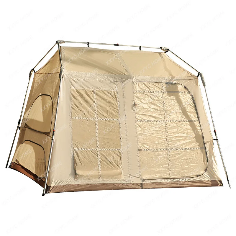 Portable Camping Aluminum Alloy Rainproof and Sun Protection Vinyl Automatic Tent Wholesale