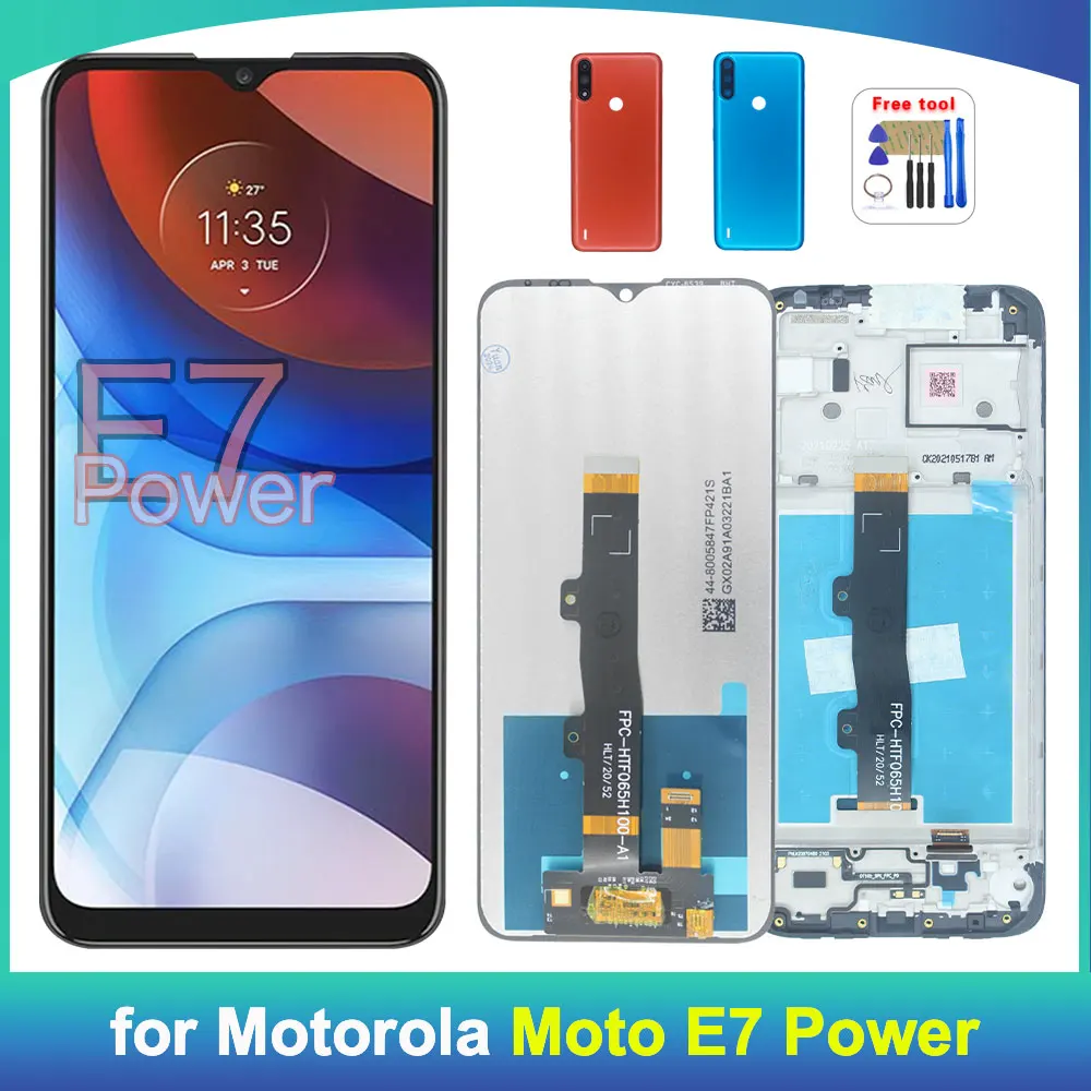 6.51' Tested LCD for Motorola Moto E7 Power Display Touch Screen Digitizer Assembly for Moto E7 Power XT2097-5-6-7 LCD