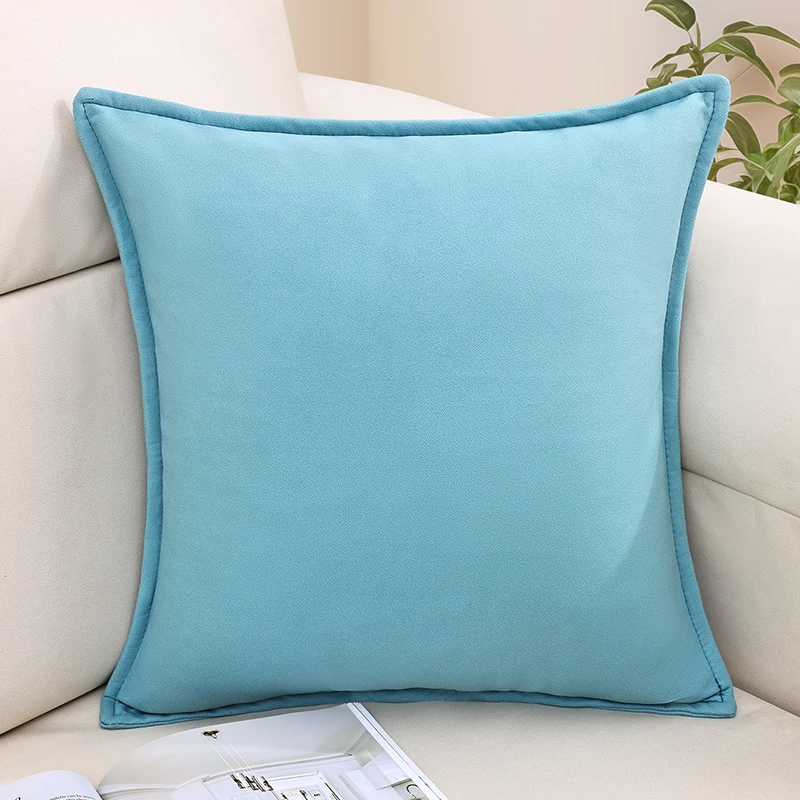 Kitinjoy หมอนกันน้ํา 50X50 สําหรับโซฟาตกแต่งห้องนั่งเล่นห้องนอน Cat-Scratch PROOF เบาะรองนั่งปลอกหมอนสีทึบ