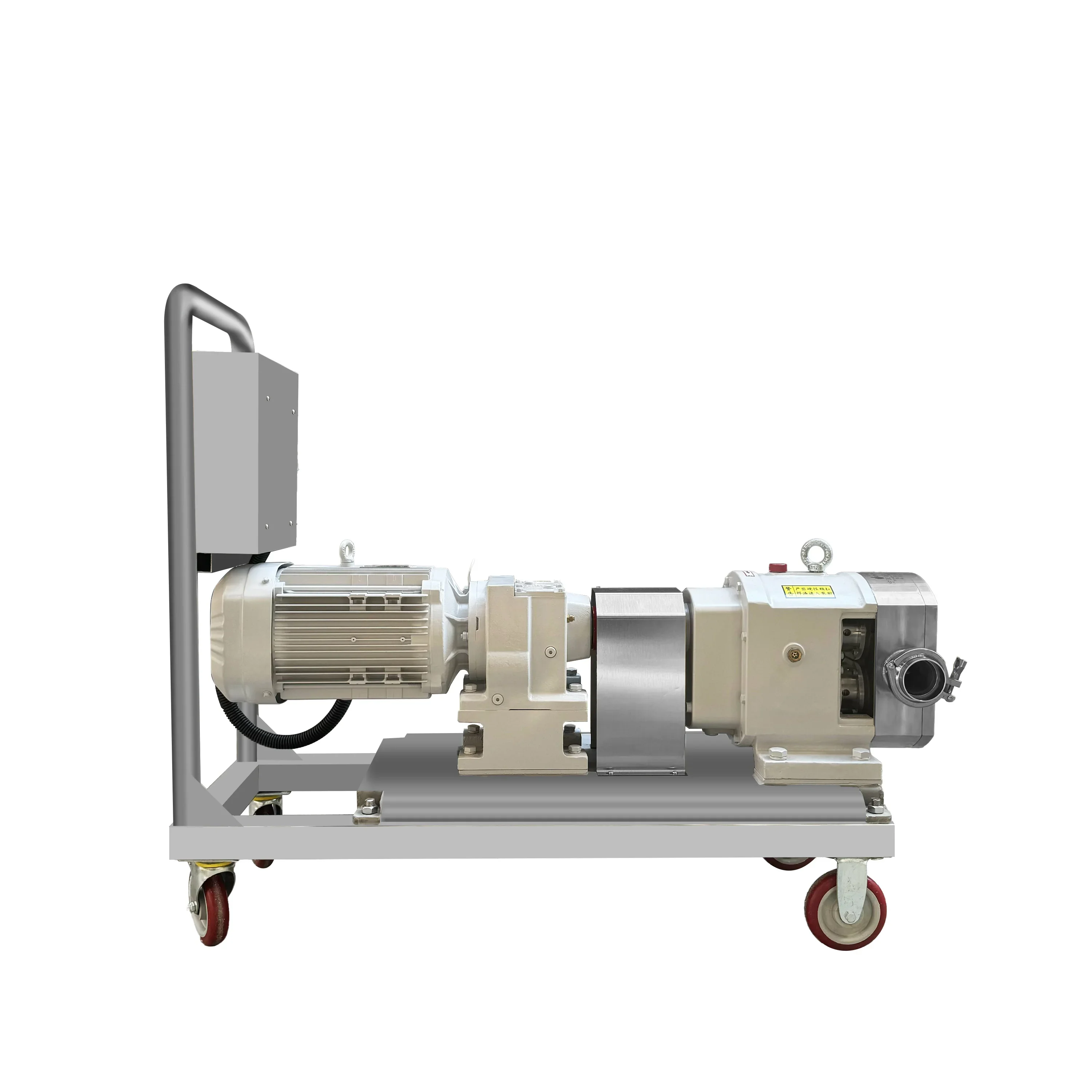 4KWstainless Steel Cam Rotor Pump Eight Treasure Porridge Hot Pot Base High Viscosity Stainless Steel Rotor Pump Adjustable Flow