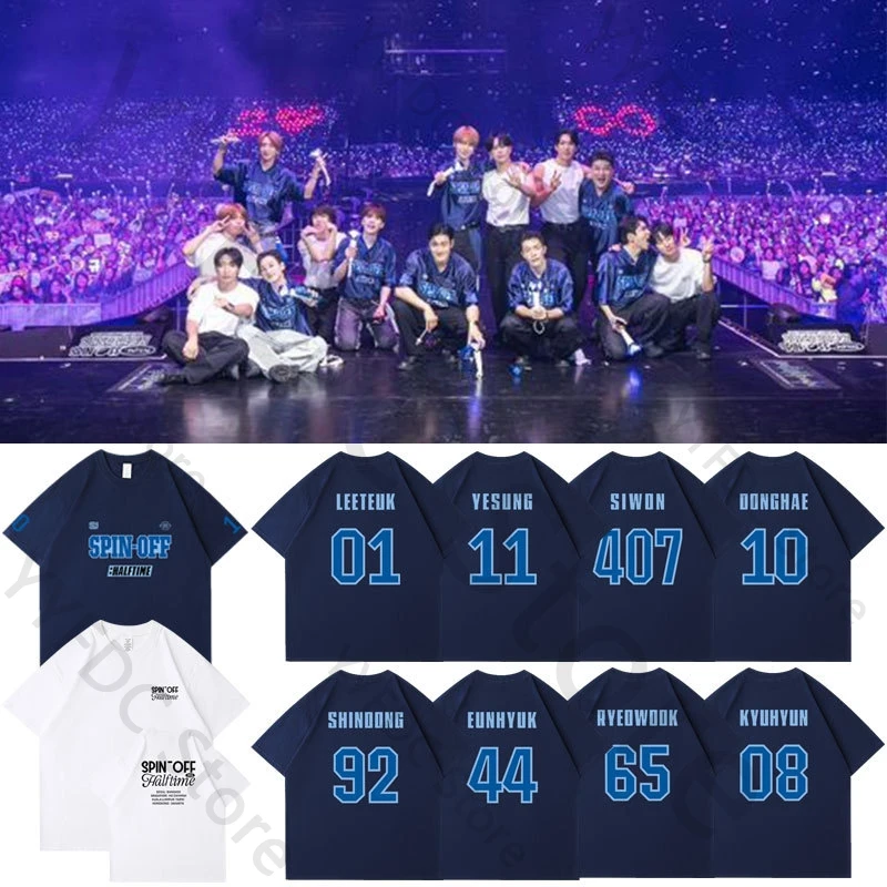 Super Junior Same T Shirt 2024 SUPER SHOW SPIN-OFF : Halftime Tops Tee Kpop Choi Siwon Eun Hyuk Summer Cotton Round Neck T-shirt