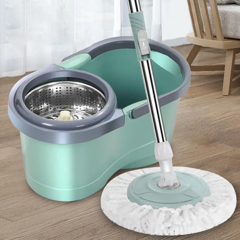 Rotating Spin Mop And Bucket Set With Wringer hands-free Automatic Cleaning Mop bucket For Living Room Kitchen