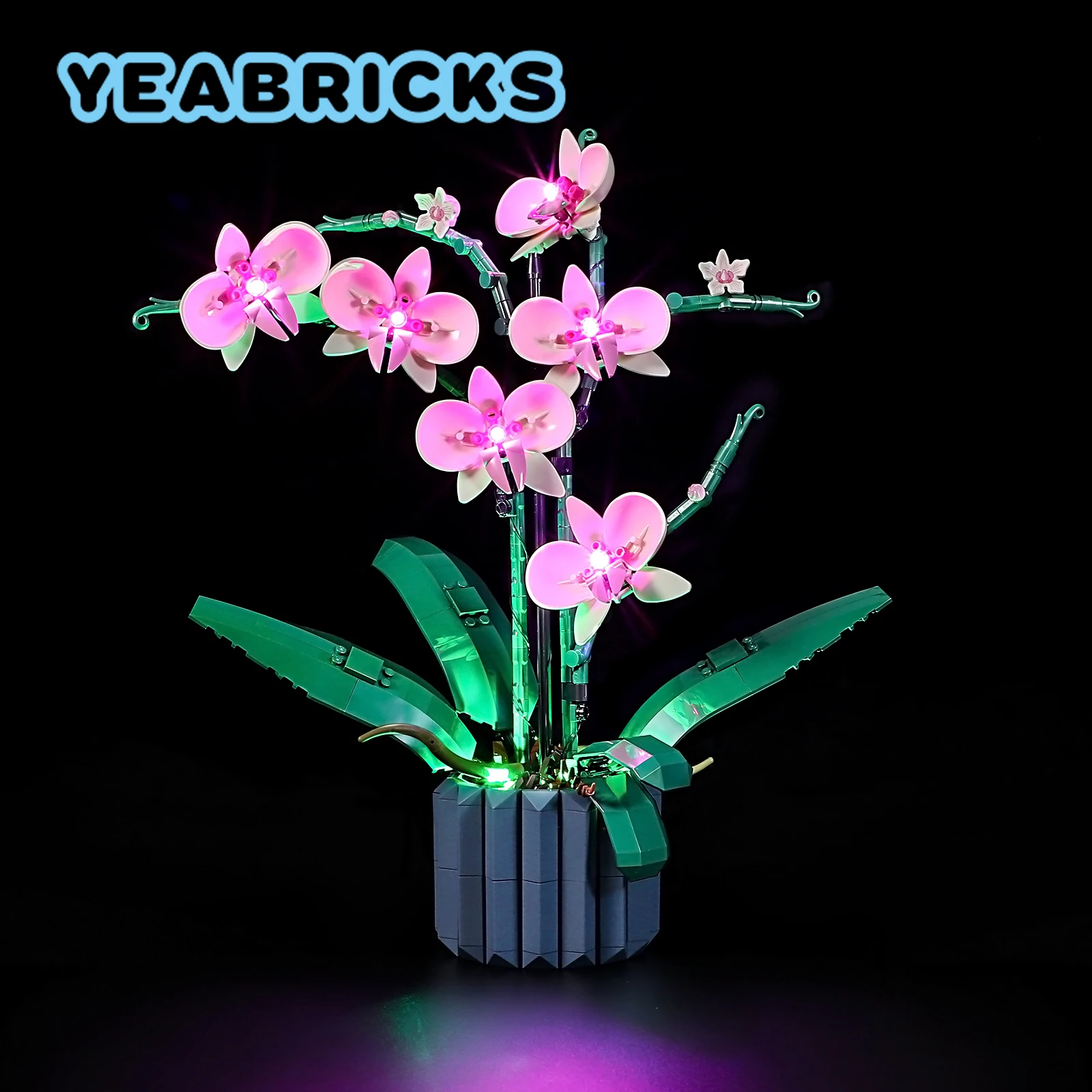 Yeabricks kit de luz led para 10311 orquídea blocos de construção conjunto (para não incluir o modelo) tijolos brinquedos para crianças